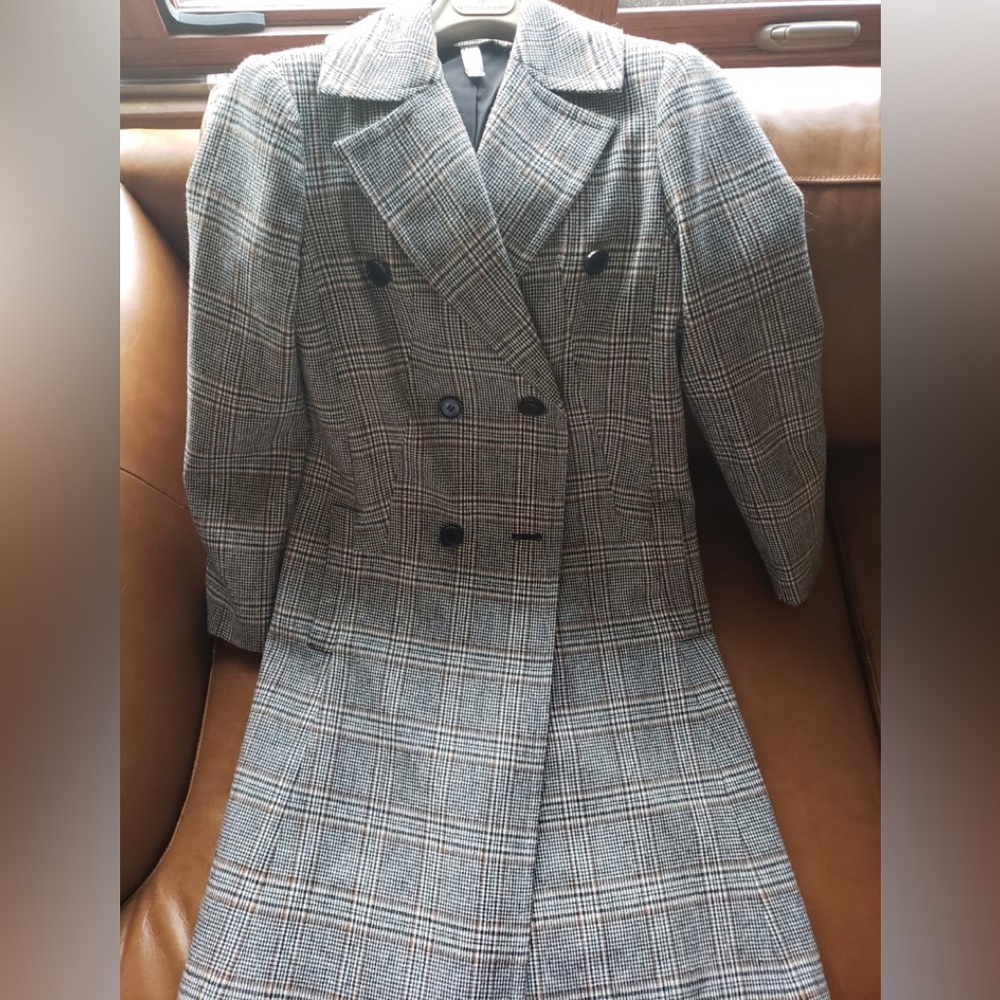 Pre owned MURAL plaid midi length coat in great condition - Picture 6 of 11